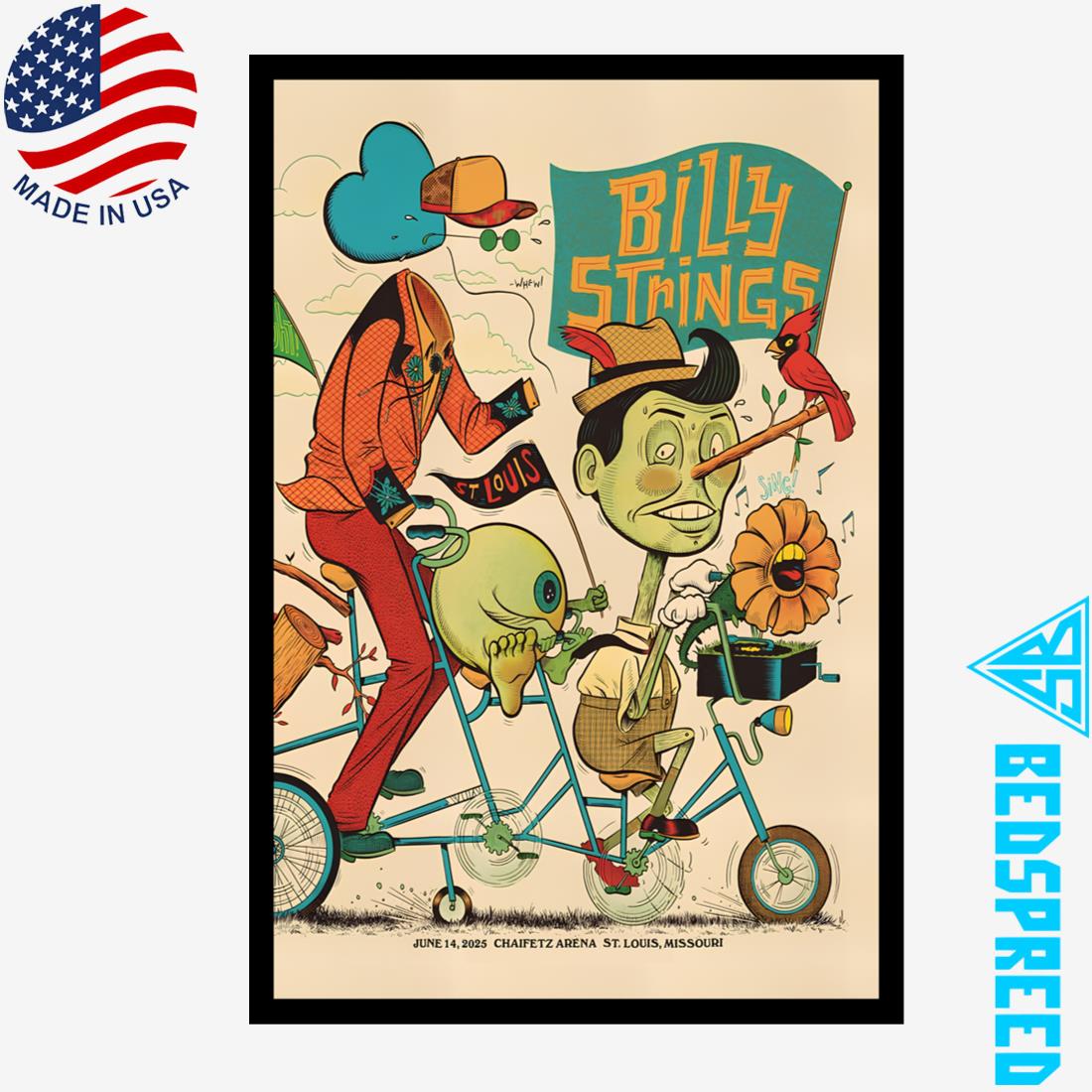 Billy Strings At Chaifetz Arena June 14 2025 Event Poster