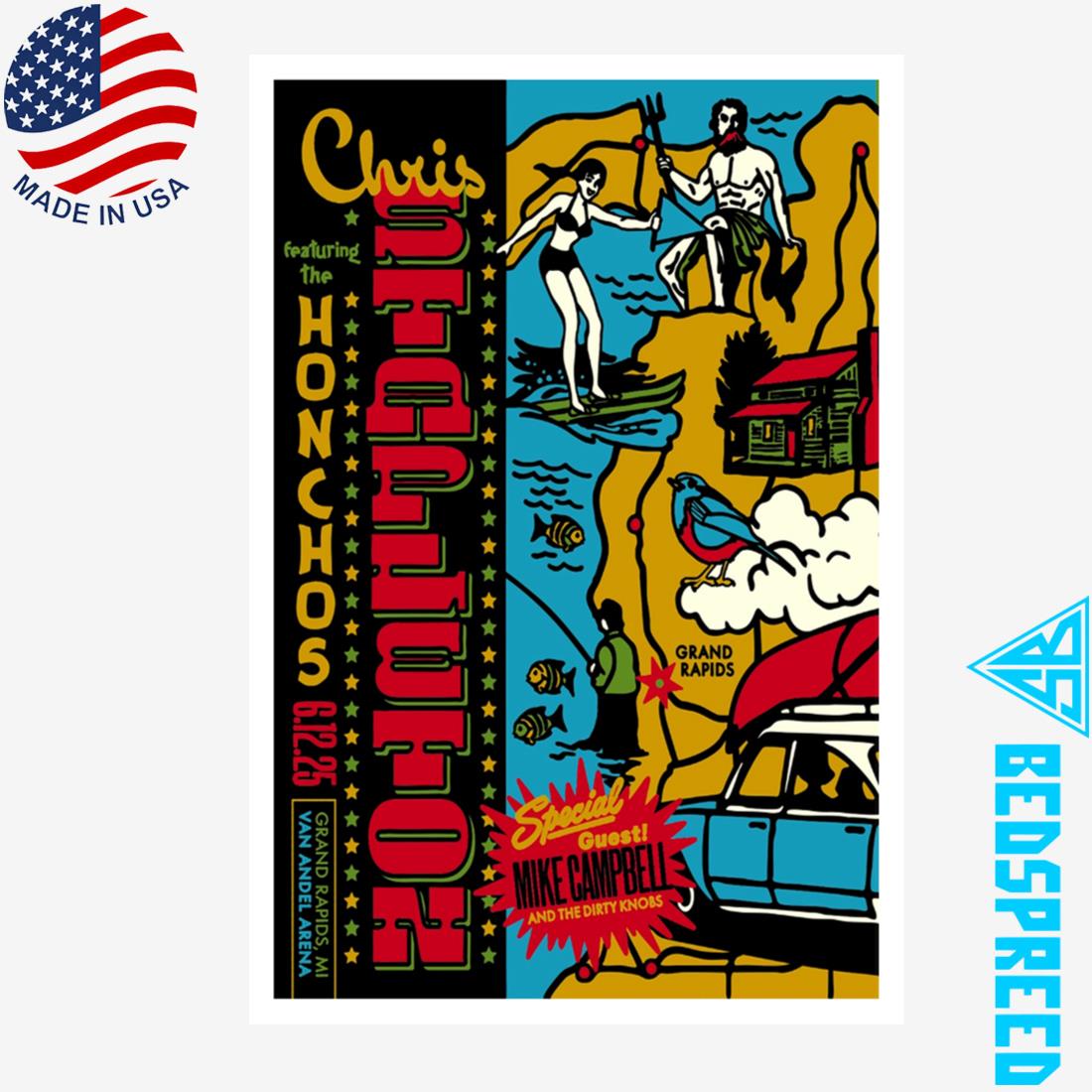 Chris Stapleton Grand Rapids MI June 12th 2025 Concert Poster