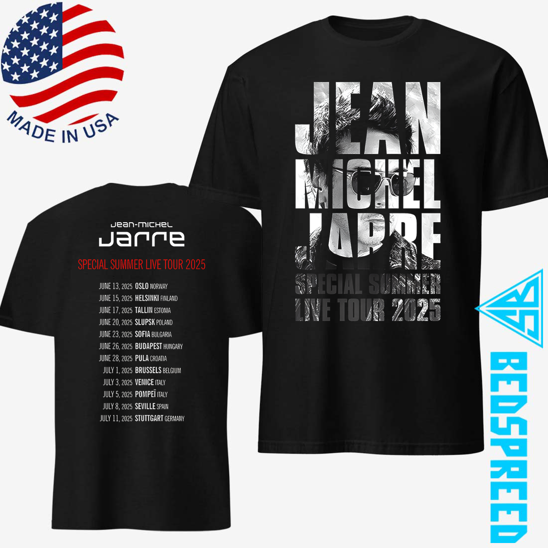 Jean-Michel Jarre Special Summer 2025 T-shirt