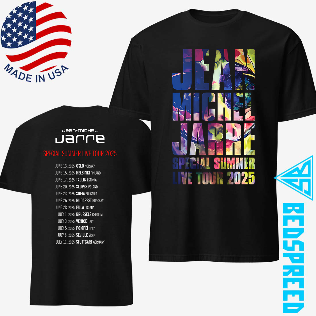 Jean-Michel Jarre Special Summer Live Tour 2025 T-shirt
