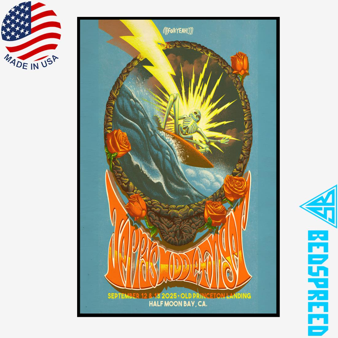 Jerrys Middle Finger Sept 12-13 2025 Half Mon Bay CA Poster