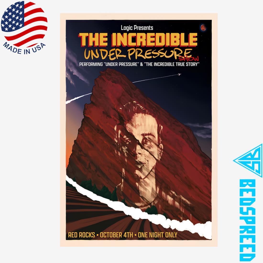 Logic October 4 2025 Red Rocks CO Show Poster