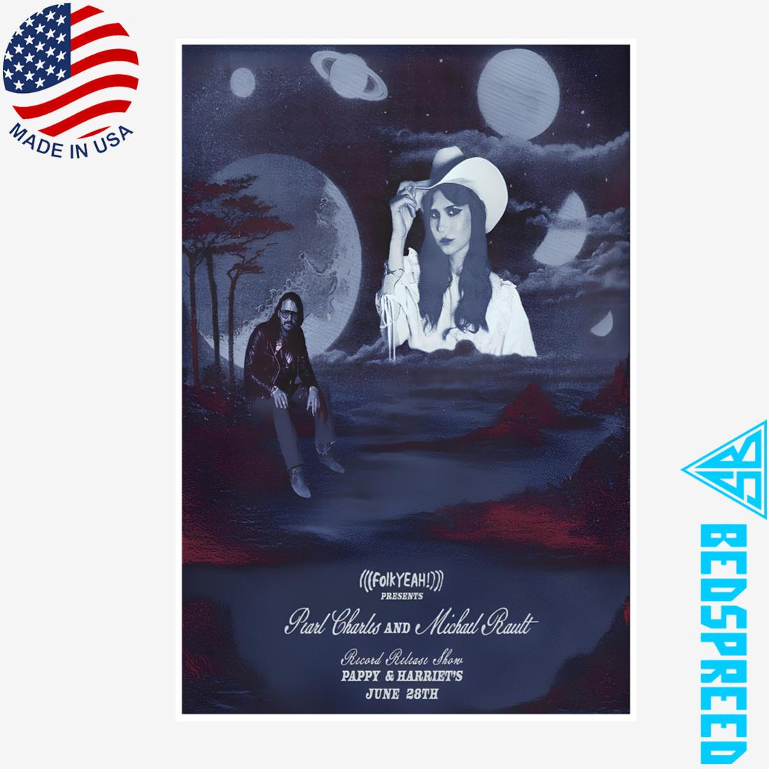 Poster Pearl Charles & Michael Rault June 28 2025 Pioneertown CA