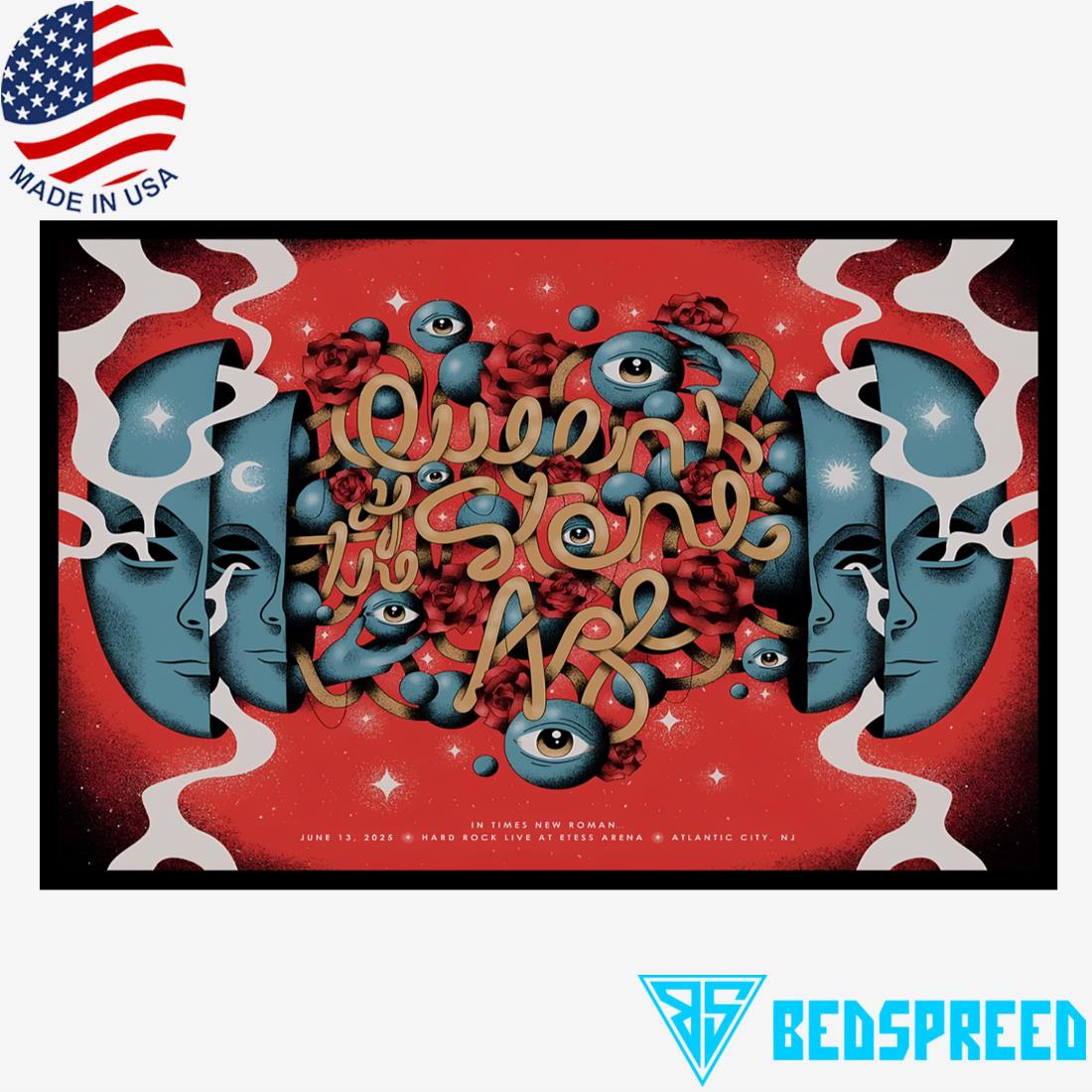 Queens Of The Stone Age June 2025 Atlantic City NJ Poster