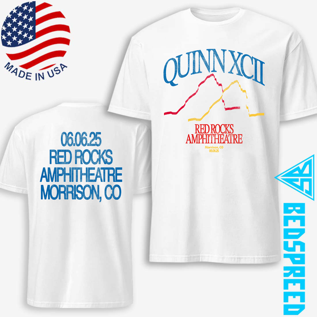 Quinn XCII Red Rocks 2025 T-Shirt