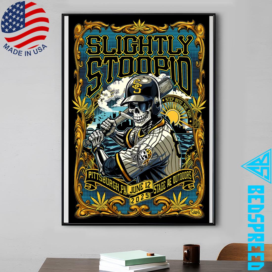 Slightly Stoopid June 12 2025 Stage AE Outdoors Pittsburgh PA Poster