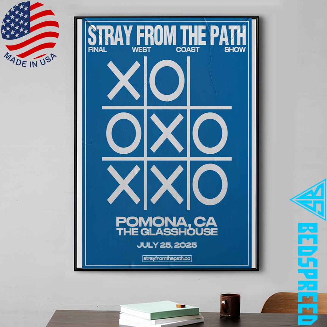 Stray From The Path July 25 2025 The Glass House Pomona CA Poster