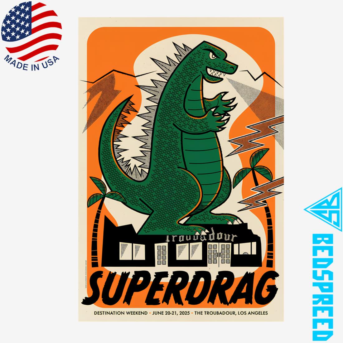 Superdrag June 20-21 2025 The Troubadour LA Poster