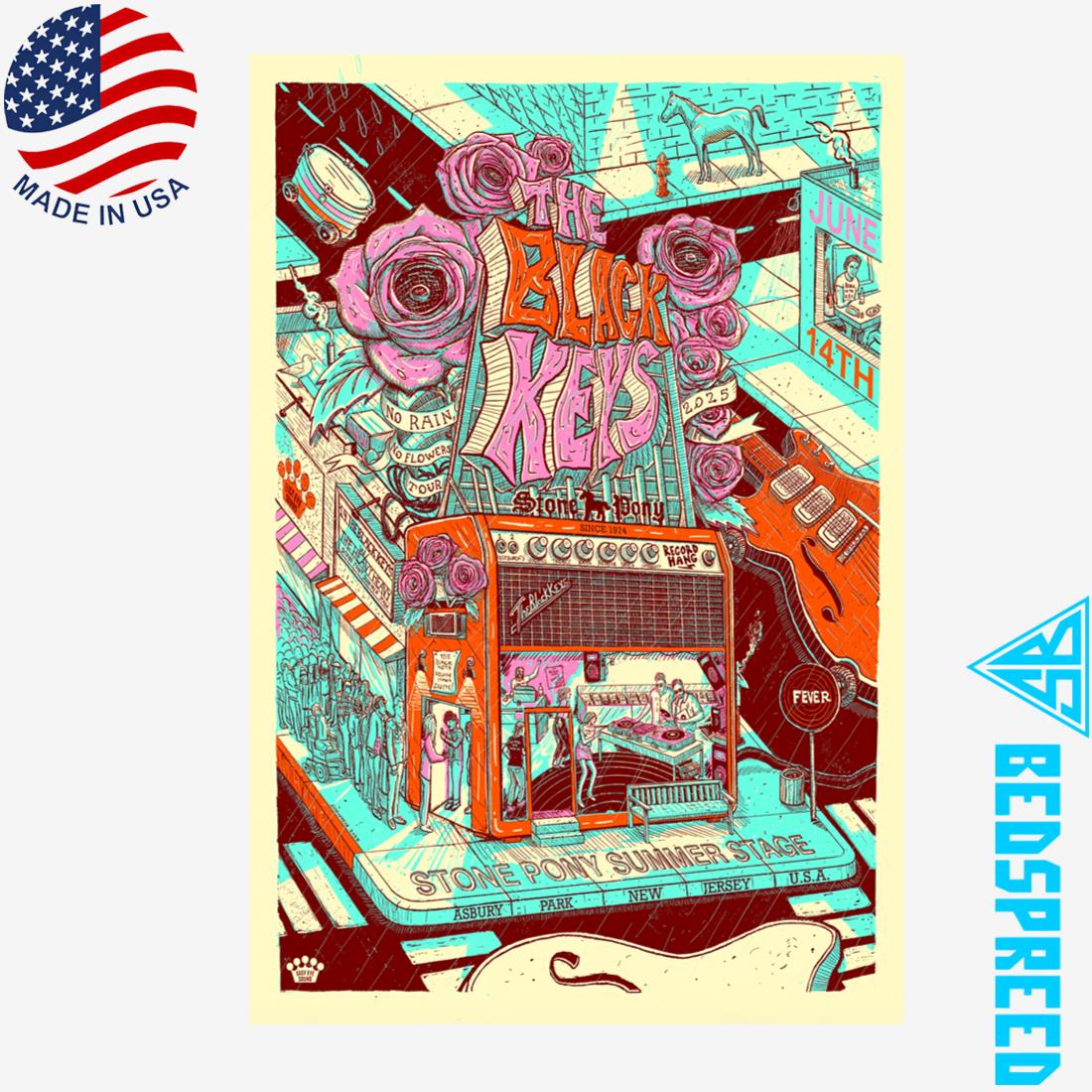 The Black Keys June 14 2025 Stone Pony Summer Stage Poster