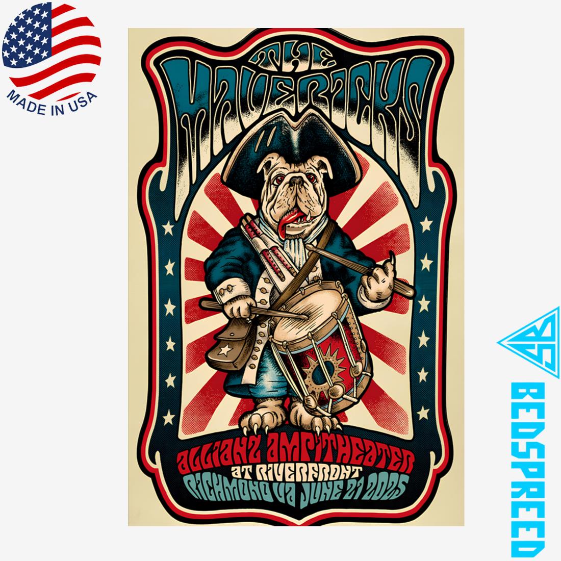 The Mavericks At Allianz Amphitheater Richmond VA June 21 2025 Poster