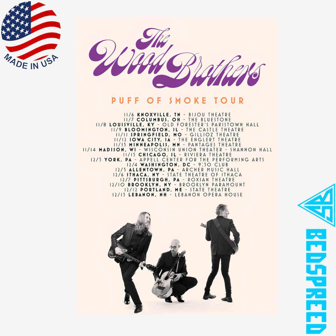 The Wood Brothers Puff Of Smoke Tour 2025 Poster