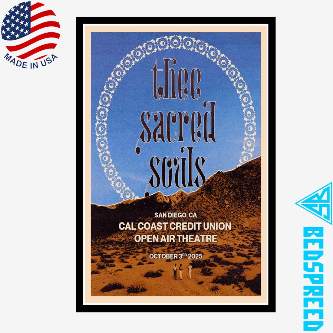 Thee Sacred Souls At San Diego October 3 2025 Poster