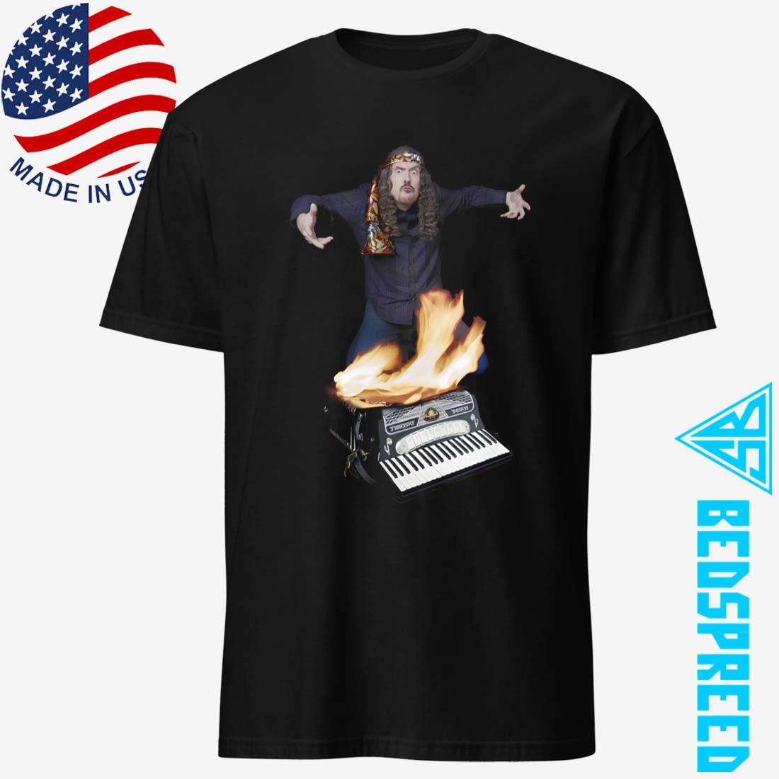 Weird Al Accordion on Fire T-Shirt